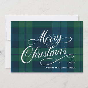 Cartes Pour Fêtes Annuelles Rétro Noël Plaid Accueil d'entreprise