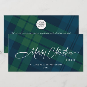 Cartes Pour Fêtes Annuelles Rétro Noël Plaid Accueil d'entreprise