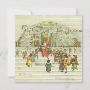 Cartes Pour Fêtes Annuelles Retro Noël religieux Vintage