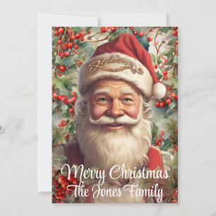 Cartes Pour Fêtes Annuelles Retro NoëlPère Noël 