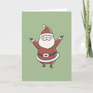Cartes Pour Fêtes Annuelles Retro Père Noël