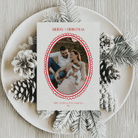 Retro Rouge Famille de Noël