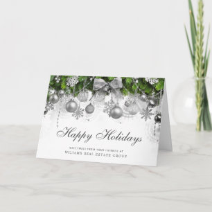 Cartes Pour Fêtes Annuelles Retro Rustic Christmas Ornament Salutation d'entre