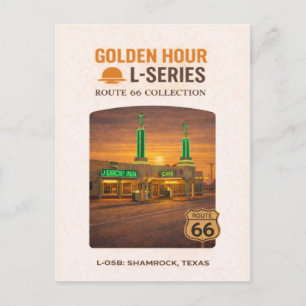Cartes Pour Fêtes Annuelles Rétro Shamrock Texas Route 66 Repère Artistique