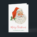 Cartes Pour Fêtes Annuelles Rétro Vintage Jolly Santa Claus de Christmas<br><div class="desc">Une carte de noël avec une photo festive rétro. Le vieux Père Noël Jolly avec ses joues rousses et son sourire chaleureux et amical. Un peu de nostalgie de l'ancienne école pour les vieux temps,  cette image rappelle les souvenirs des célébrations du passé de Noël.</div>