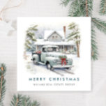 Cartes Pour Fêtes Annuelles Retro Vintage Sage Farm Truck Christmas Corporate<br><div class="desc">Surprenez et apportez la joie à vos proches et rendez la fête inoubliable. Pour plus de personnalisation,  cliquez sur le lien "customiser plus" et utilisez notre outil de conception pour modifier ce modèle.</div>