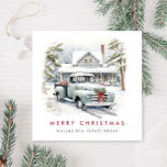 Cartes Pour Fêtes Annuelles Retro Vintage Sage Farm Truck Christmas Corporate<br><div class="desc">Surprenez et apportez la joie à vos proches et rendez la fête inoubliable. Pour plus de personnalisation,  cliquez sur le lien "customiser plus" et utilisez notre outil de conception pour modifier ce modèle.</div>