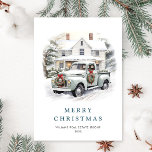 Cartes Pour Fêtes Annuelles Retro Vintage Sage Farm Truck Christmas Corporate<br><div class="desc">Surprenez et apportez la joie à vos proches et rendez la fête inoubliable. Pour plus de personnalisation,  cliquez sur le lien "customiser plus" et utilisez notre outil de conception pour modifier ce modèle.</div>