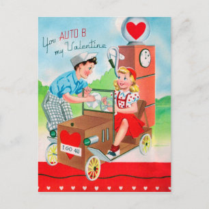 Cartes Pour Fêtes Annuelles Retro Vintage Valentine Holiday