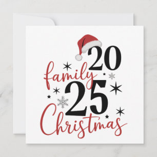Cartes Pour Fêtes Annuelles Réunion de la famille Noël 2025 Squad tenue assort