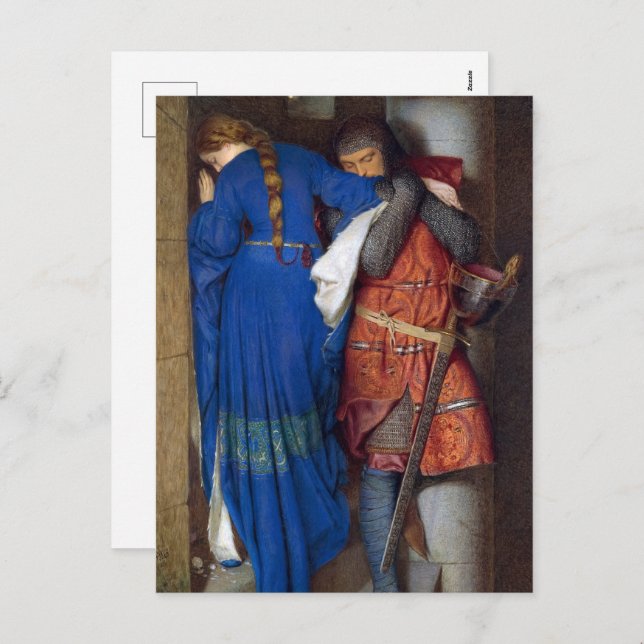 Cartes Pour Fêtes Annuelles Réunion sur les escaliers de la tourelle par F. W. (Devant / Derrière)