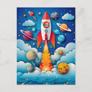 Cartes Pour Fêtes Annuelles Rêve d'astronaute futur pour les enfants