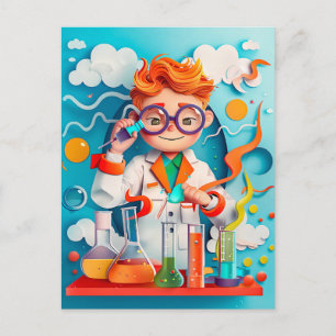 Cartes Pour Fêtes Annuelles Rêve de chimiste pour les enfants