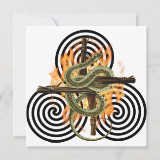 Cartes Pour Fêtes Annuelles Réveiller le Serpent Pagan Sabbat Imbolc de la Ter