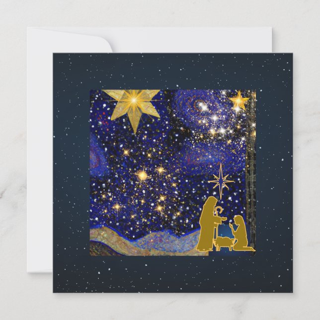 Cartes Pour Fêtes Annuelles Réveillon de Noël (Devant)