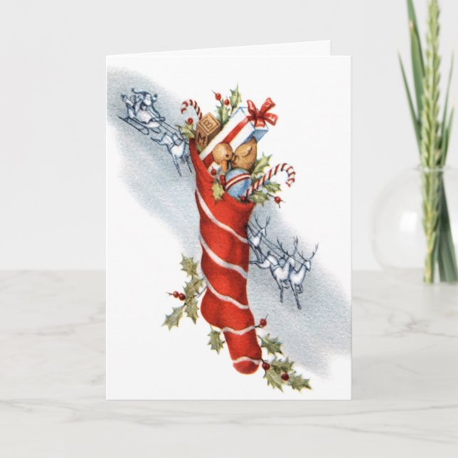 Cartes Pour Fêtes Annuelles Réveillon de Noël (Devant)