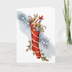 Cartes Pour Fêtes Annuelles Réveillon de Noël