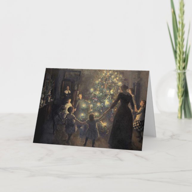 Cartes Pour Fêtes Annuelles Réveillon de Noël (Devant)