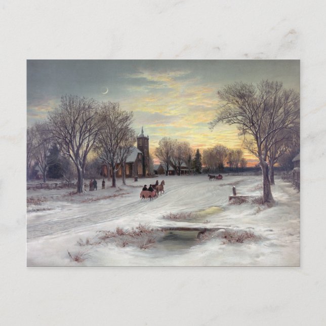 Cartes Pour Fêtes Annuelles Réveillon de Noël (Devant)