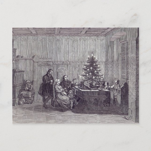 Cartes Pour Fêtes Annuelles Réveillon de Noël en Allemagne (Devant)