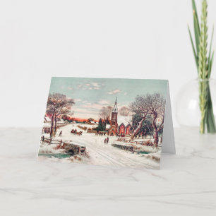 Cartes Pour Fêtes Annuelles Réveillon de Noël par Hoover & Son Peinture Holida