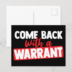 Cartes Pour Fêtes Annuelles Revenez avec un mandat