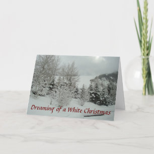 Cartes Pour Fêtes Annuelles Rêver de Noël blanc
