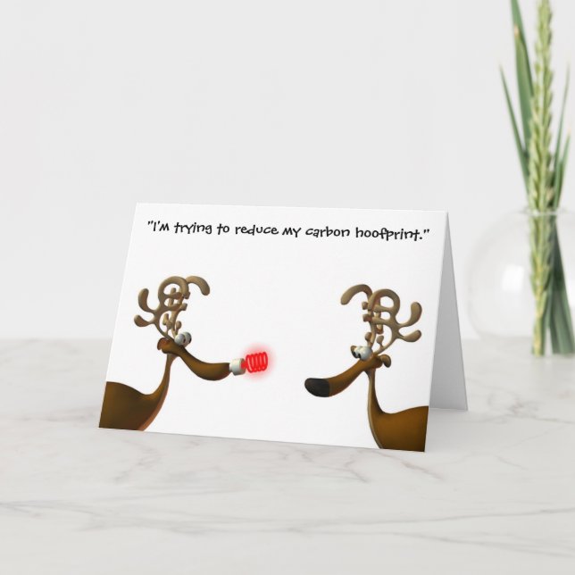 Cartes Pour Fêtes Annuelles Rêver de Noël vert (Devant)