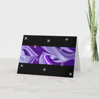 Cartes Pour Fêtes Annuelles Rêves de neige pourpre, Imaginaire Abstrait Arc-en