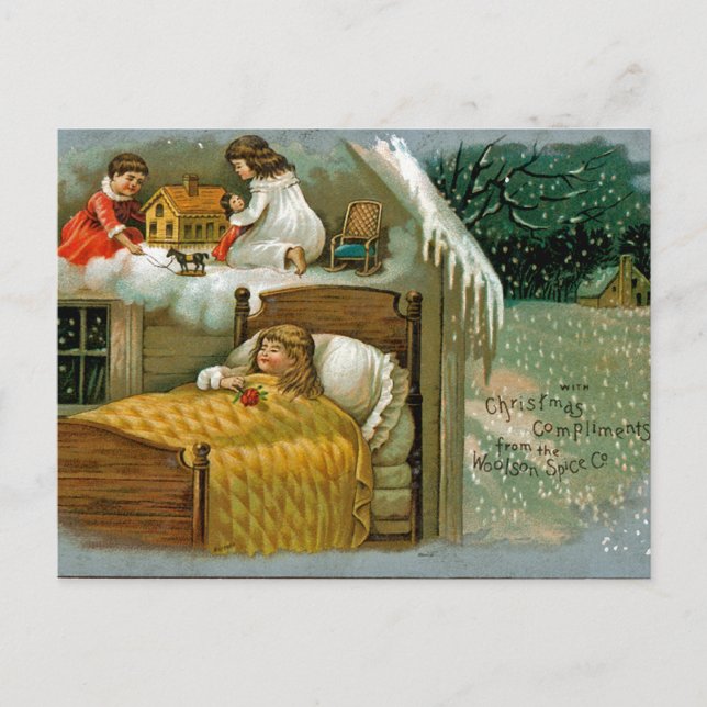 Cartes Pour Fêtes Annuelles Rêves de Noël (Devant)