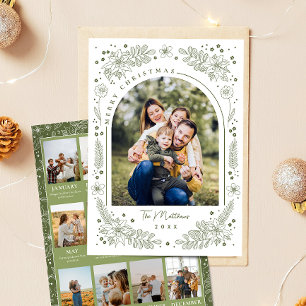 Cartes Pour Fêtes Annuelles Revue annuelle élégante de la famille botanique