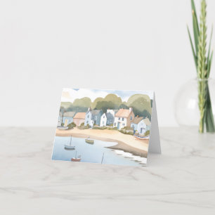 Cartes Pour Fêtes Annuelles Rhode Island Beach Shore Aquarelle
