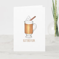 Rhum à beurre chaud Noël Vacances d'hiver Boisson
