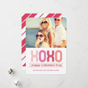 Cartes Pour Fêtes Annuelles Ribbon XOXO Love And Kisses Valentine's Day Photo
