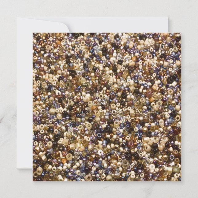 Cartes Pour Fêtes Annuelles Richesse Des Perles De Semence (Devant)