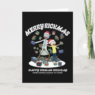 Cartes Pour Fêtes Annuelles Rick et Morty   Joyeux Rickmas Présente