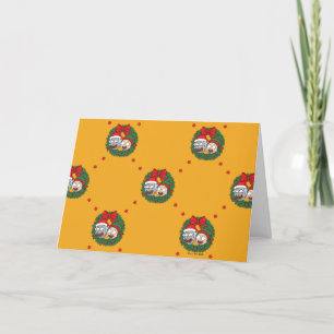 Cartes Pour Fêtes Annuelles Rick et Morty Motif de Couronne de Fête