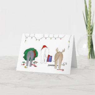 Cartes Pour Fêtes Annuelles Rien n'aboutent Noël de Bedlington