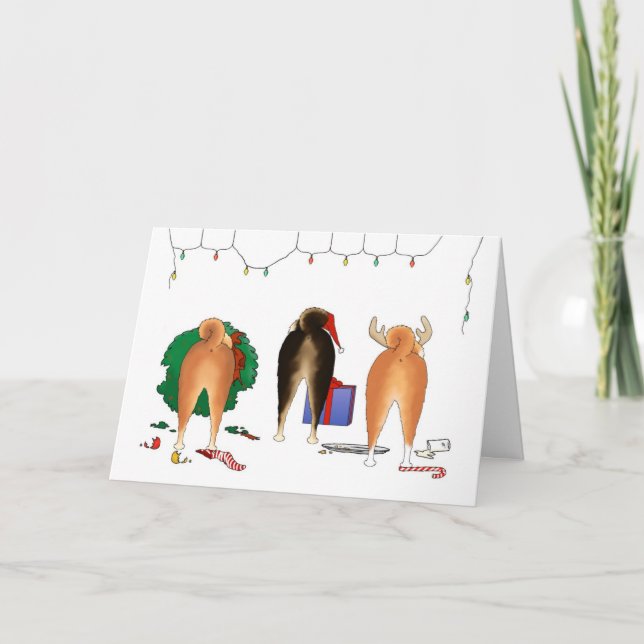 Cartes Pour Fêtes Annuelles Rien n'aboutent Noël de Shiba Inu (Devant)