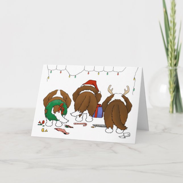 Cartes Pour Fêtes Annuelles Rien n'aboutent Noël de St Bernard (Devant)