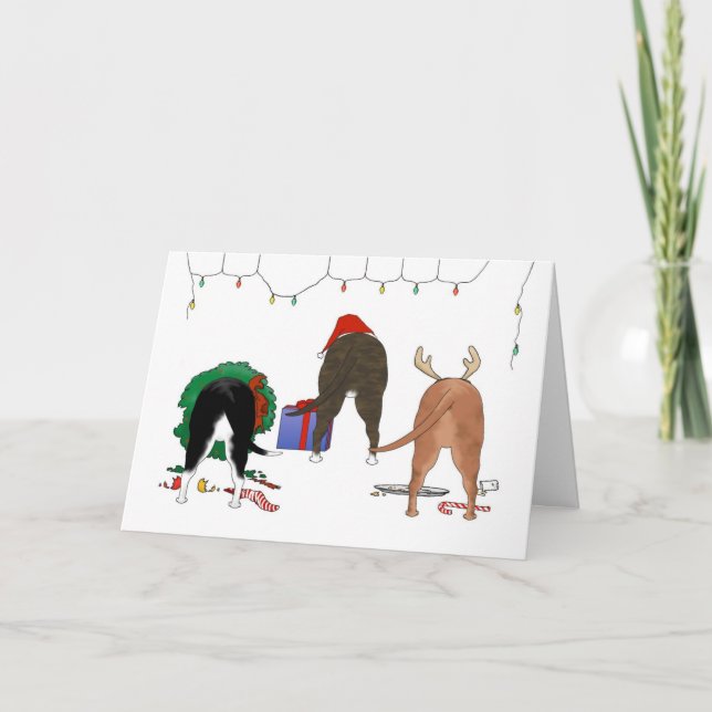 Cartes Pour Fêtes Annuelles Rien n'aboutent Noël de Staffie (Devant)