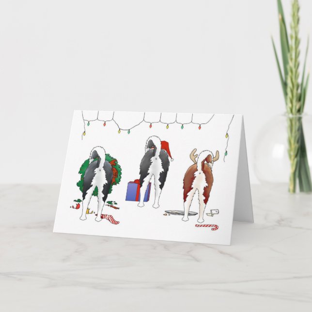 Cartes Pour Fêtes Annuelles Rien n'aboutent Noël enroué (Devant)