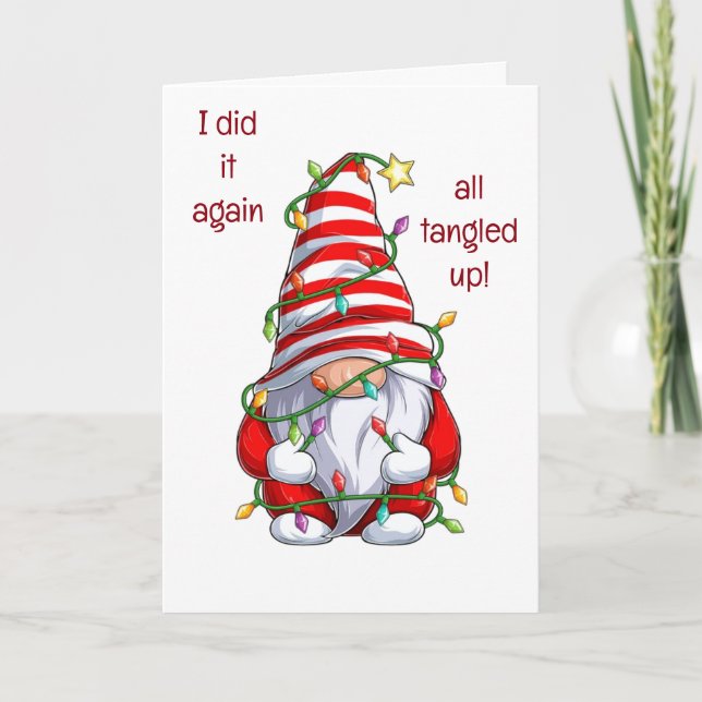 CARTES POUR FÊTES ANNUELLES RIEN NE M'EMPÊCHERAIT DE DIRE MERRY NOËL (Devant)