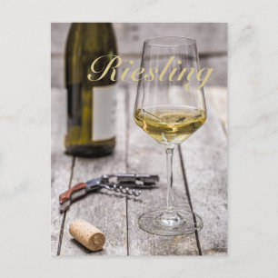 Cartes Pour Fêtes Annuelles Riesling blanc Amateur de vin cadeau Sommelier