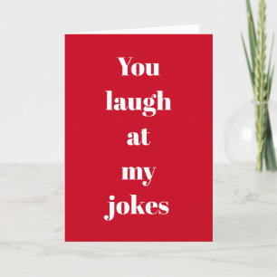 Cartes Pour Fêtes Annuelles Rire des plaisanteries La Saint-Valentin Rouge