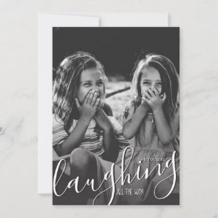 Cartes Pour Fêtes Annuelles Rire tout le chemin Snowflakes Blue Photo