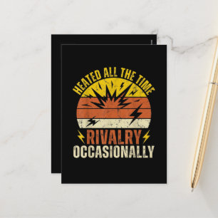 Cartes Pour Fêtes Annuelles Rivalité Chauffée Tout Le Temps Occasionnellement