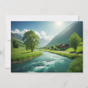 Cartes Pour Fêtes Annuelles Rivière de Serenity