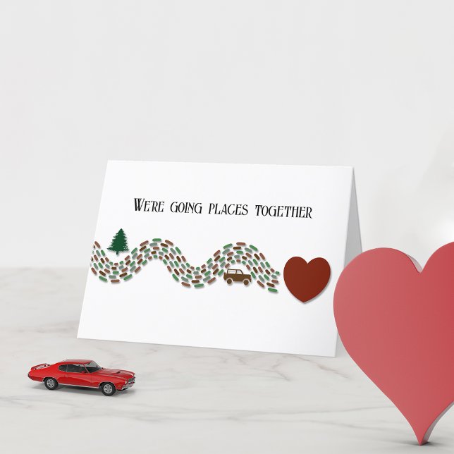 Cartes Pour Fêtes Annuelles Road Trip Valentine's Day Card (Créateur téléchargé)