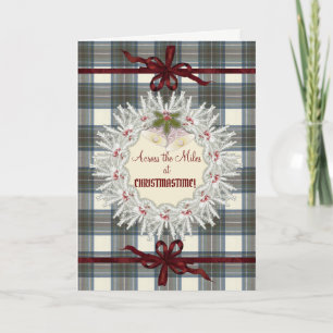 Cartes Pour Fêtes Annuelles Robe bleue de Stewart Tartan écossais original